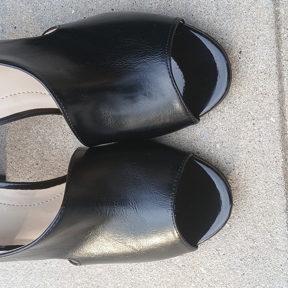 LifeStride The Caren Elegant Black Peep-Toe Heels Sz 10 - Picture 2 of 12